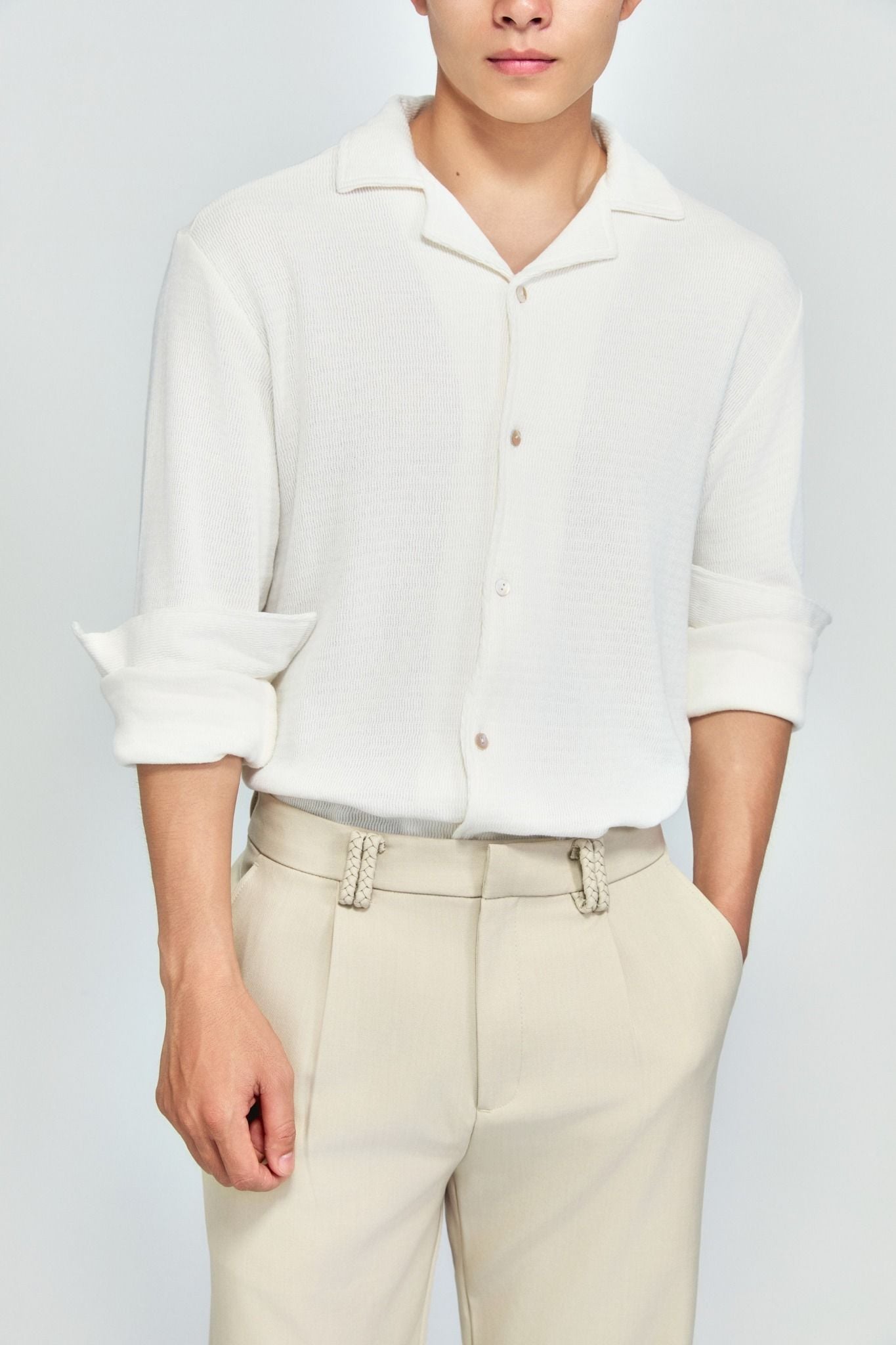 Áo Sơ Mi Relaxed Cuban Tay Dài Wedding