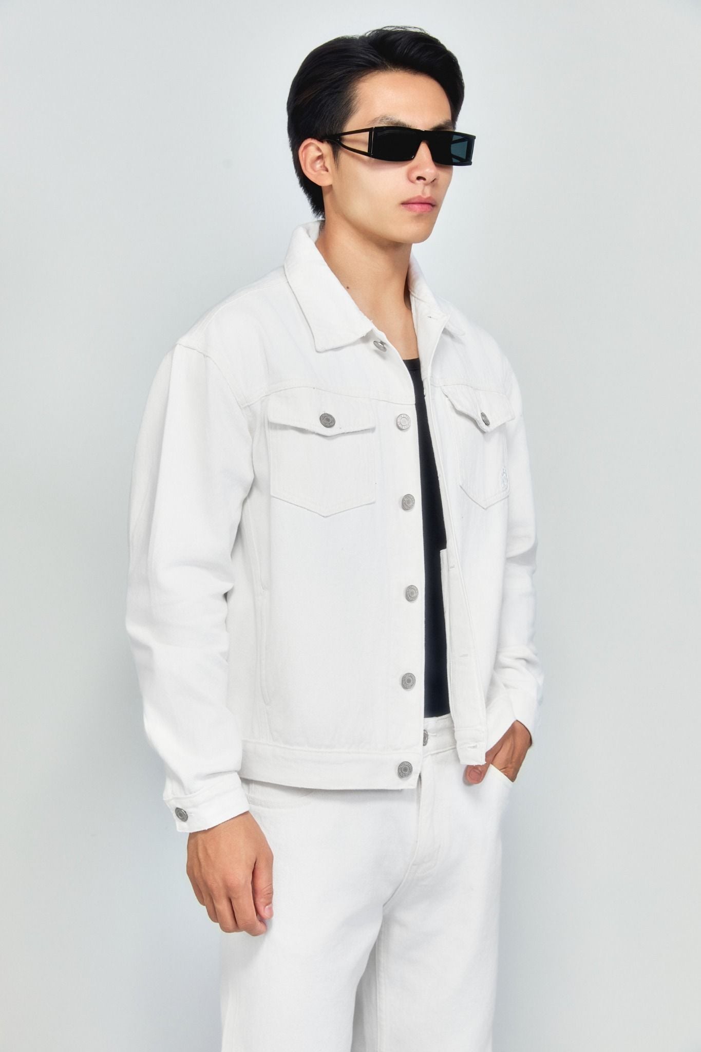 Áo Khoác Boxy Denim Trucker