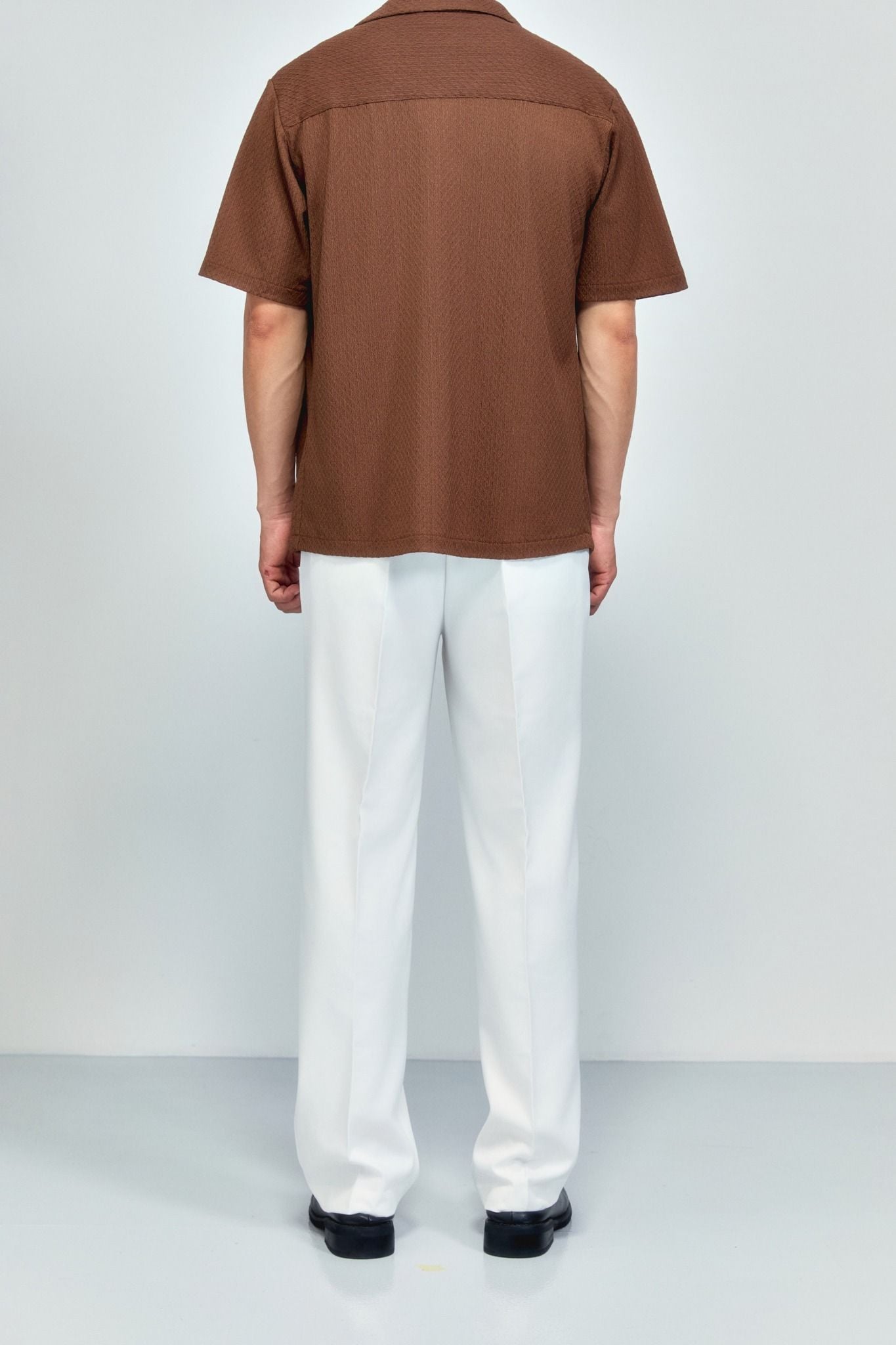 Quần Tây Straight Black White V1