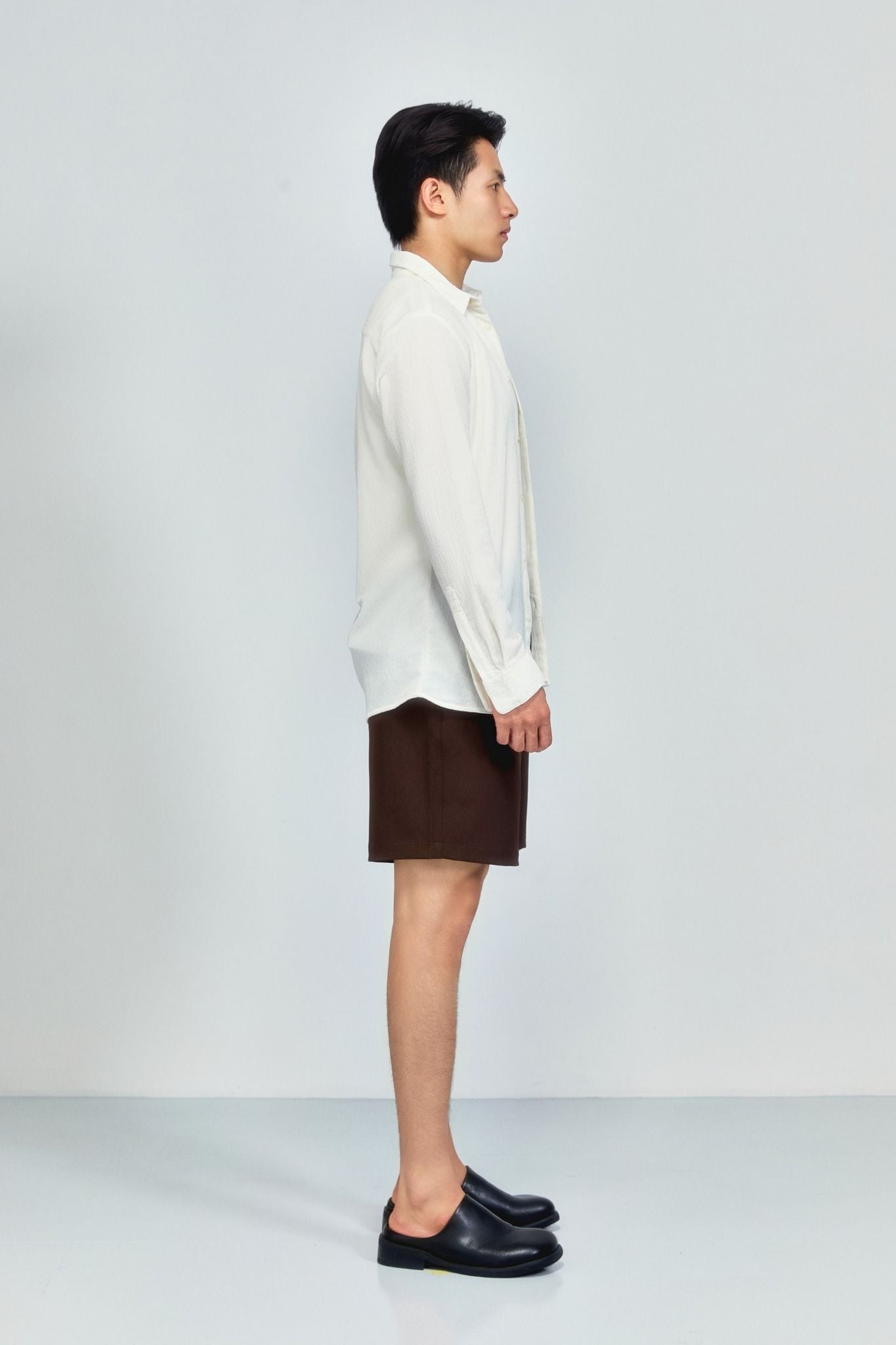 Quần Short Tây Lưng Thun Hidden Button