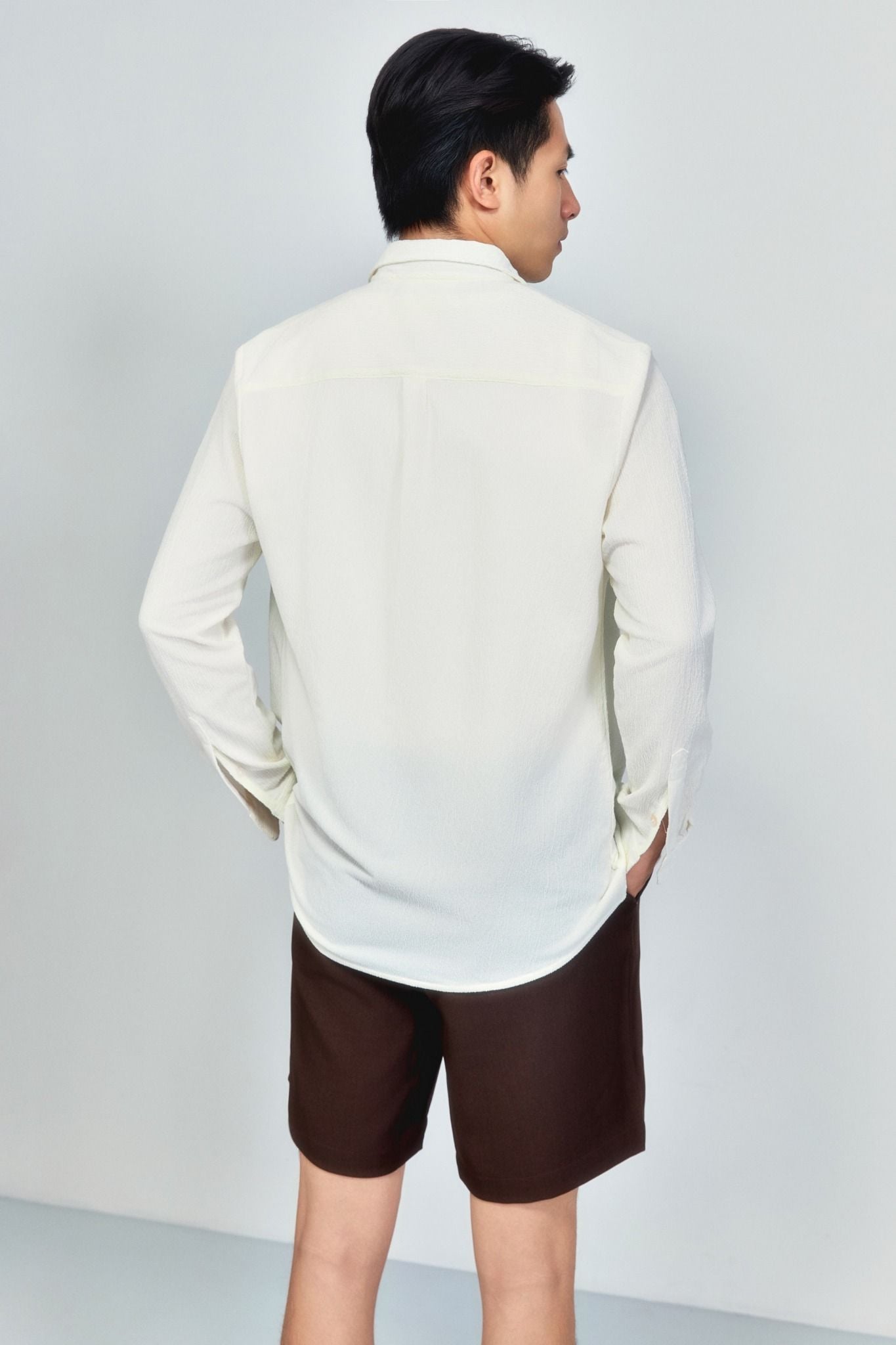 Quần Short Tây Lưng Thun Hidden Button