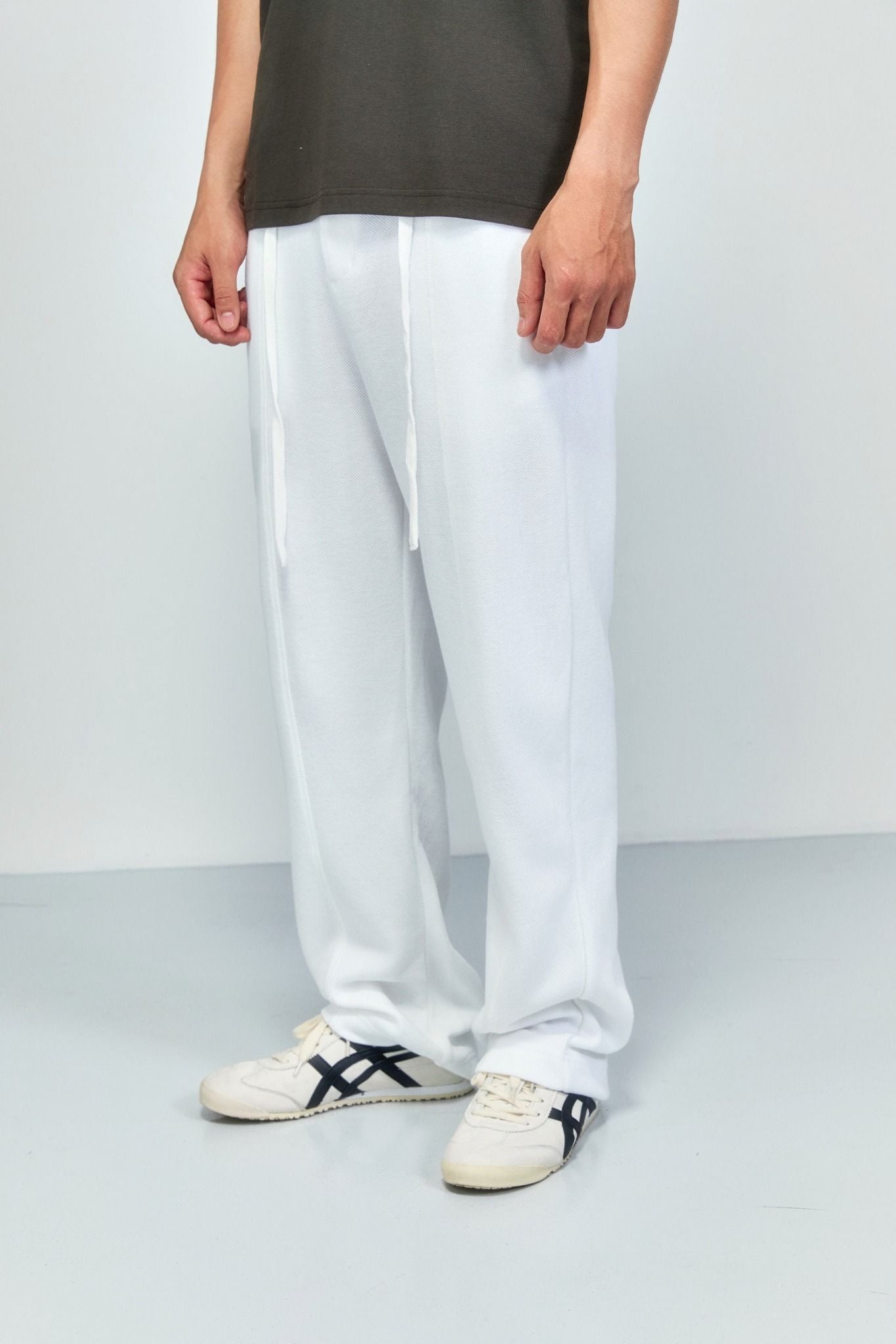  Quần Dài Relaxed Pique Caro Zipper 