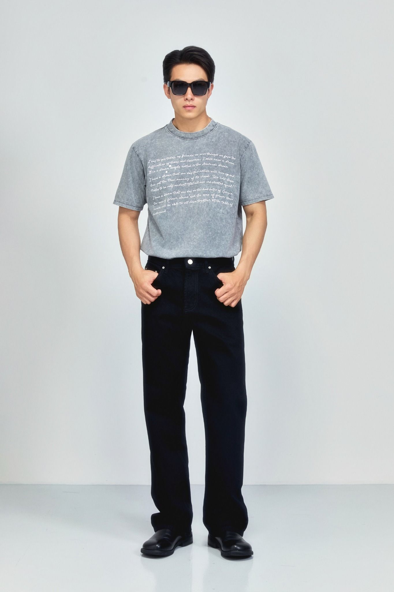  Quần Jean Straight Black V1 