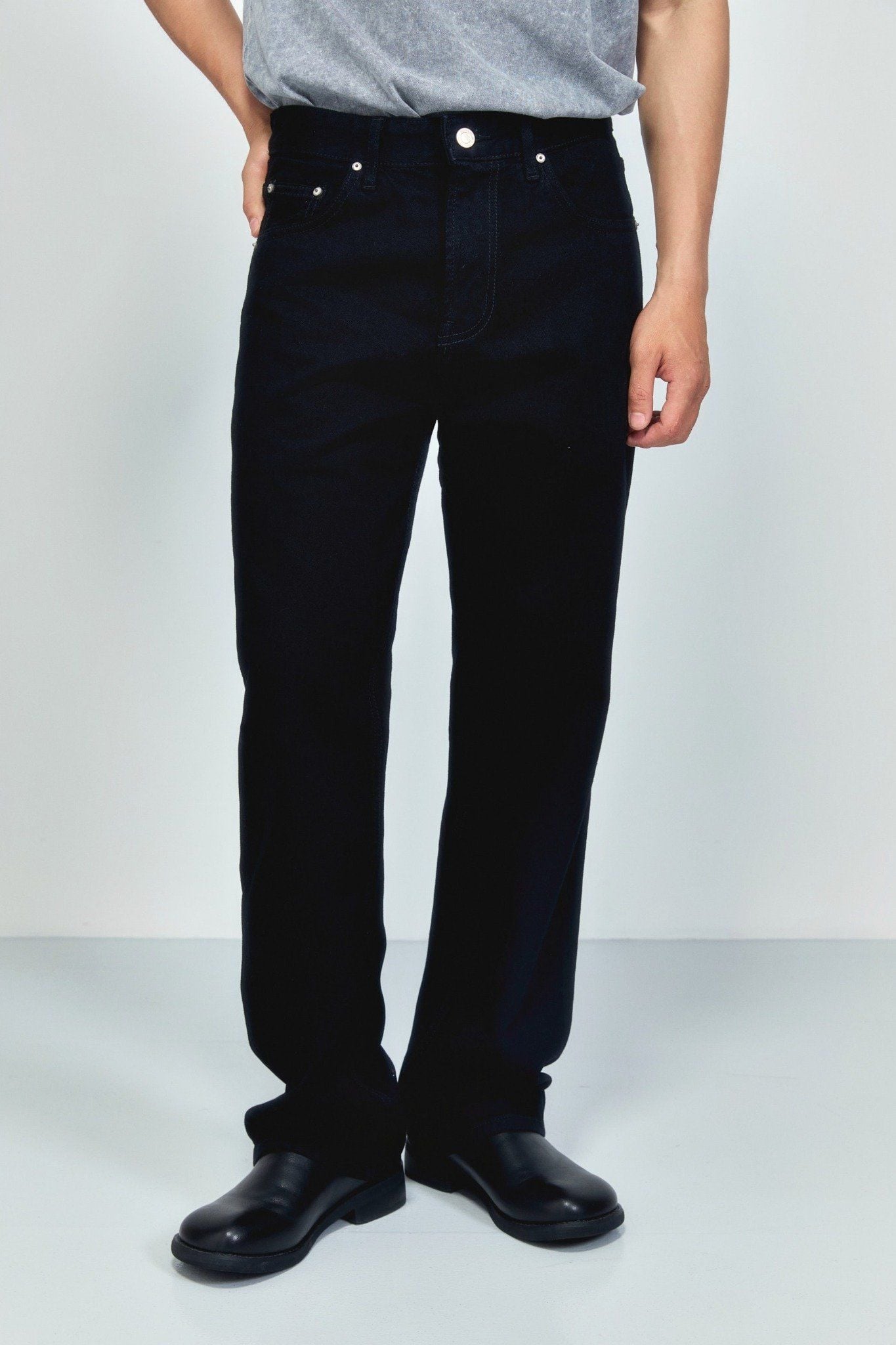  Quần Jean Straight Black V1 