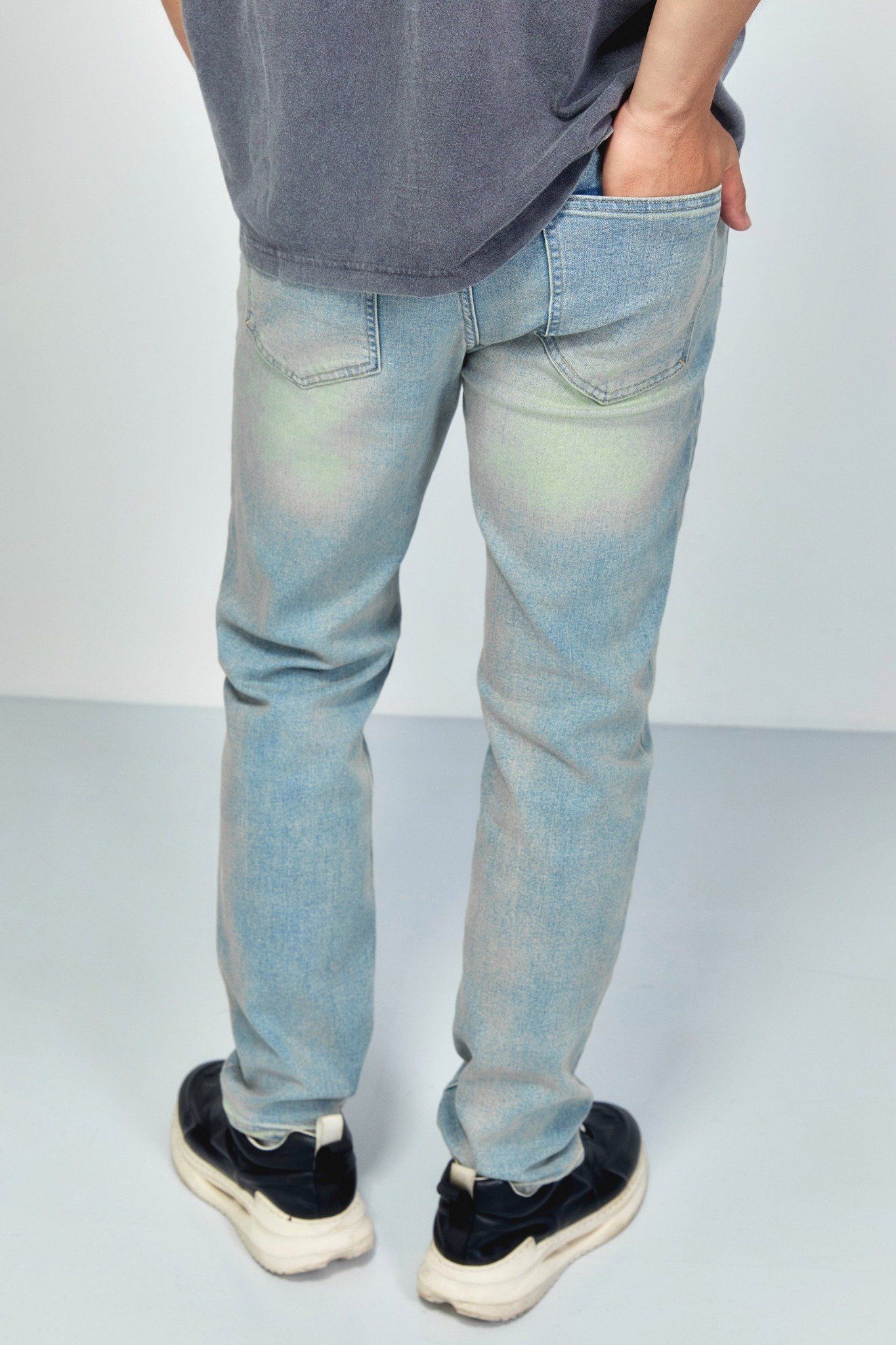 Quần Jean Rayon Slimfit Grain Blue Ss2