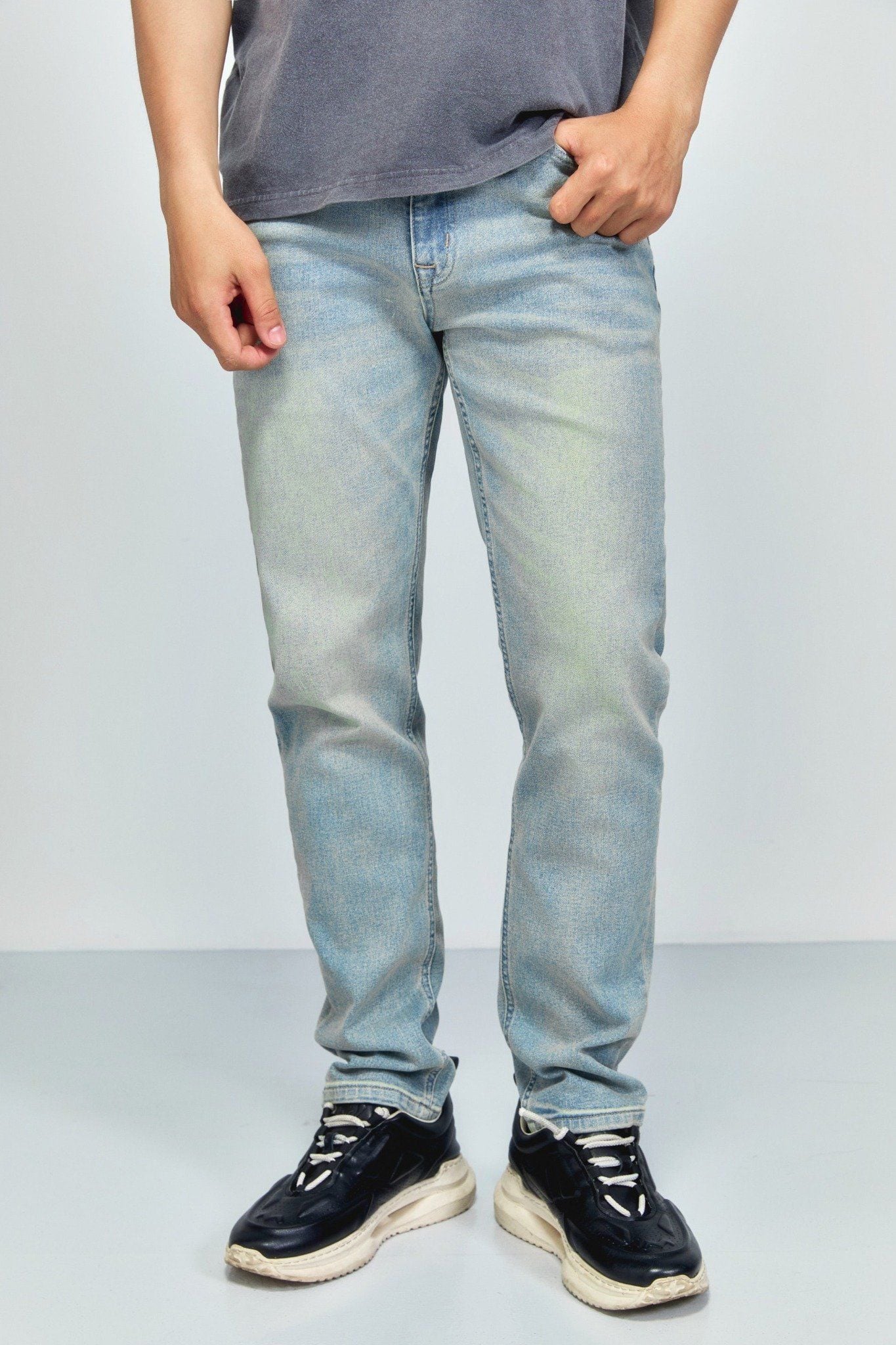 Quần Jean Rayon Slimfit Grain Blue Ss2
