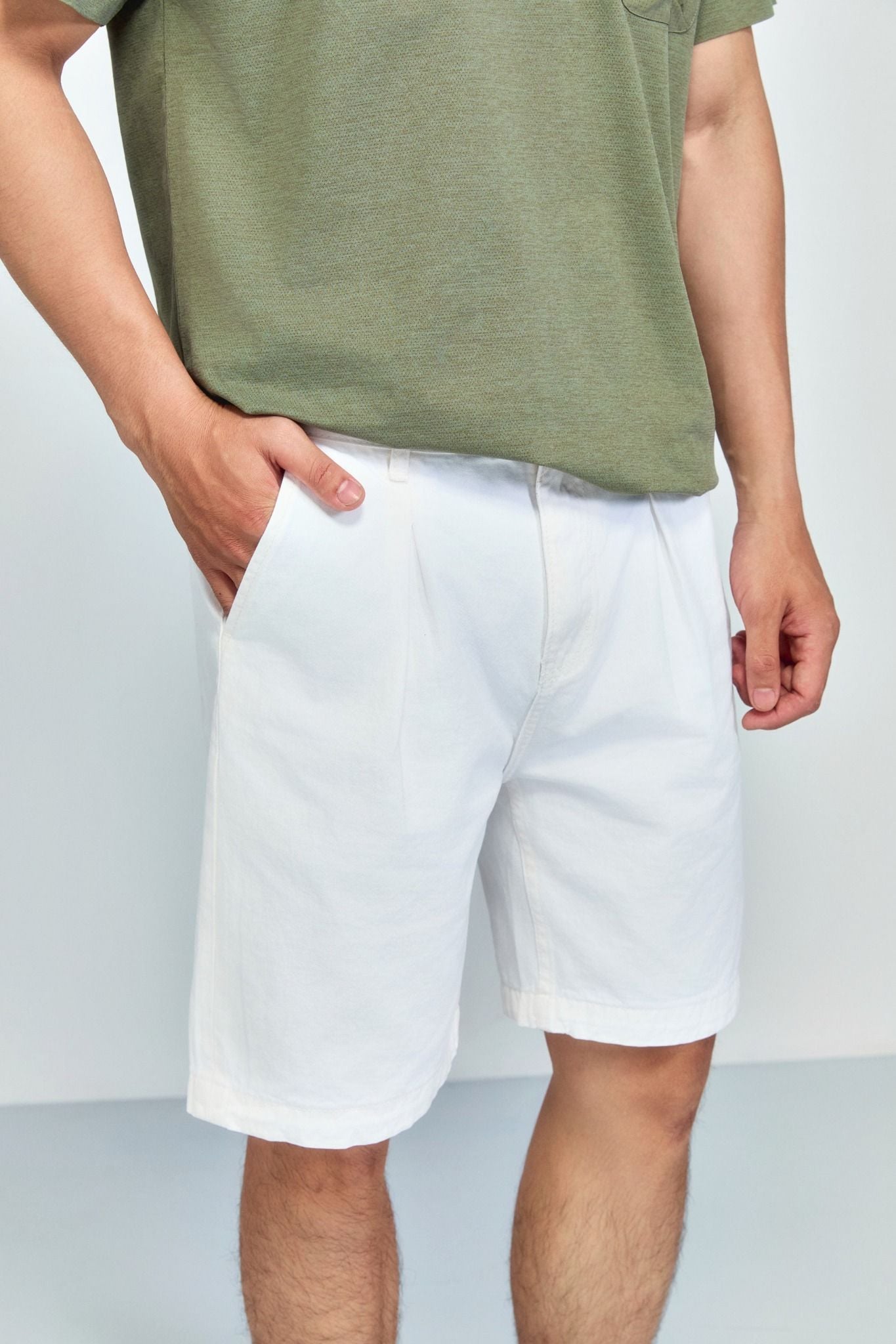 Quần Short Straight Bermuda Khaki