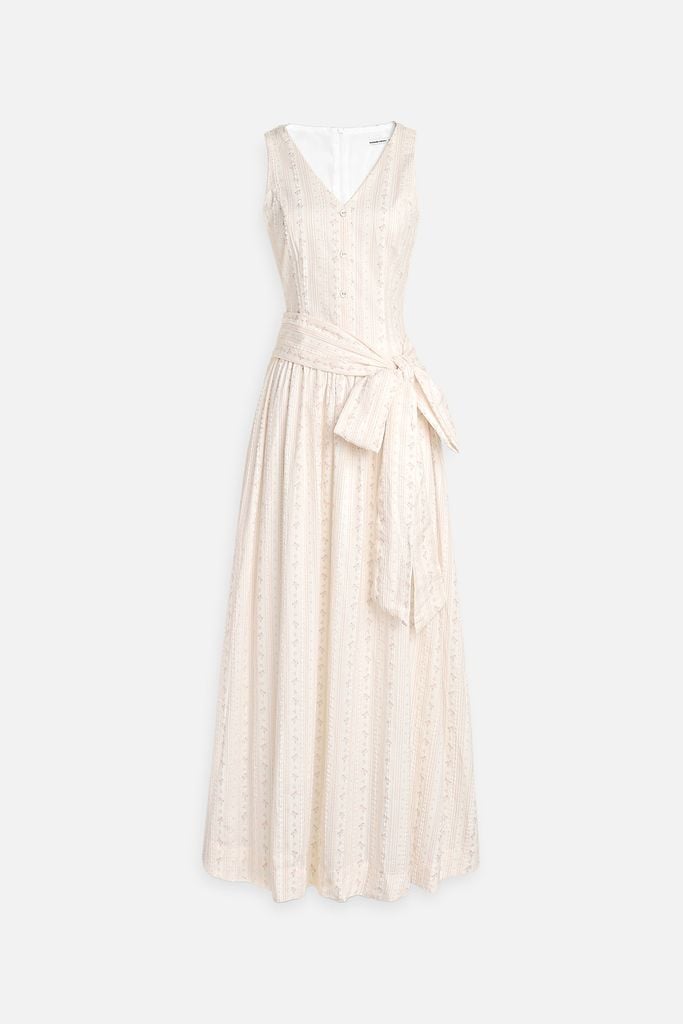  Đầm Dài Elara Tie Waist Midi 