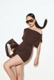 Đầm Ngắn Thun Ôm Lệch Vai Hera Dress