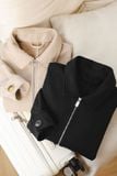 Áo Khoác Dạ Relaxed Zipper Basic