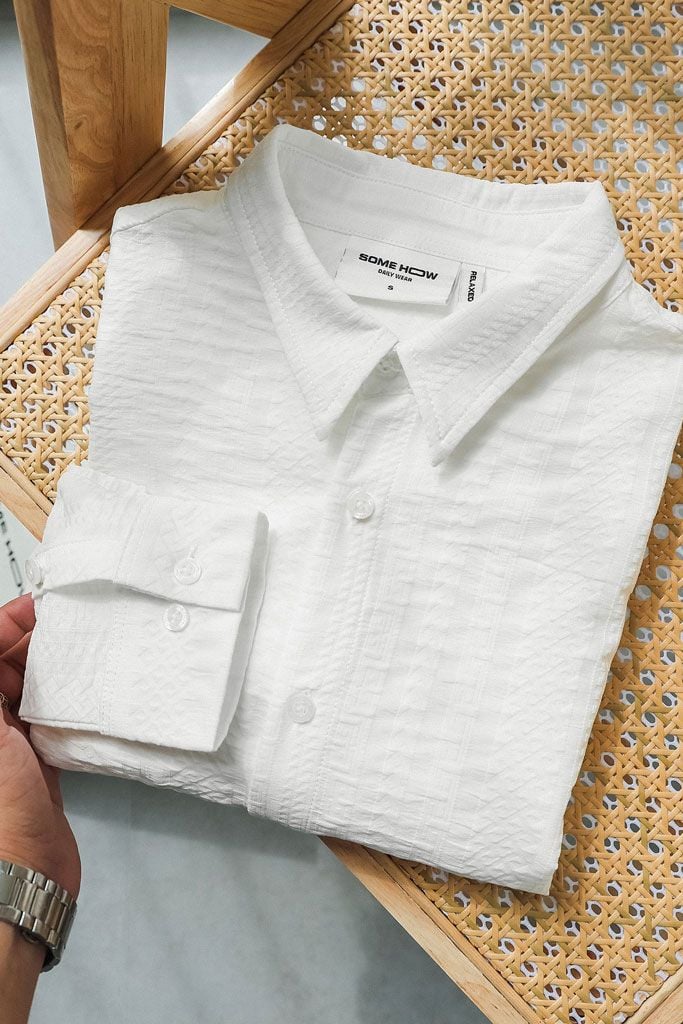 Áo Sơ Mi Relaxed Inno White