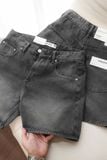 Quần Short Straight Jean Distress Casual Gray V1