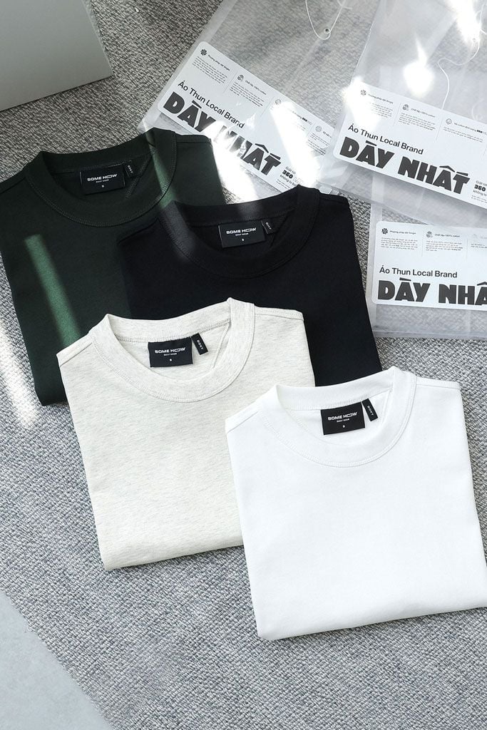 Áo Thun Boxy Core Colors 360GSM