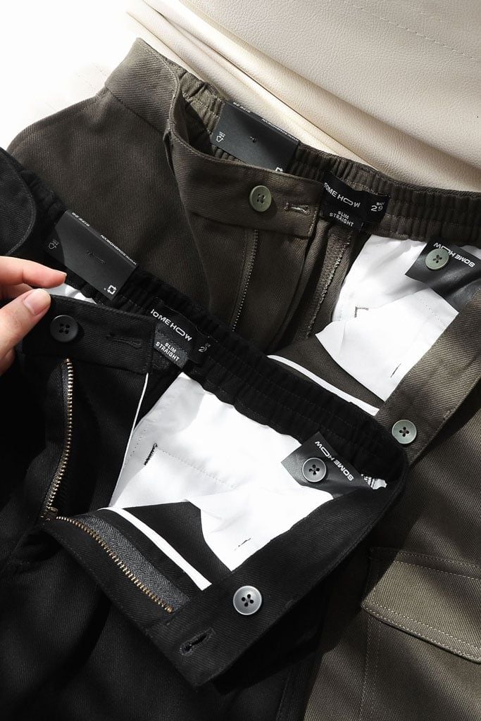 Quần Kaki Straight Cargo Essential