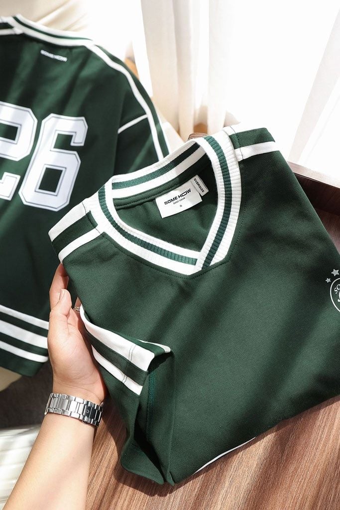 Áo Thun Oversize Athletic Greenie 360GSM