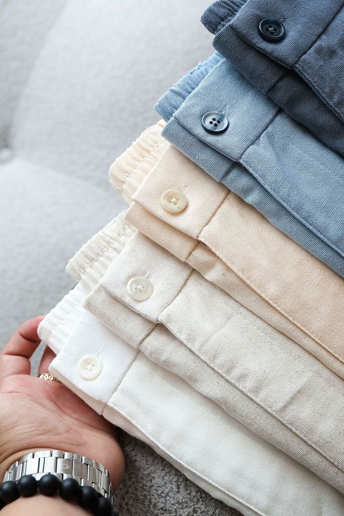 Quần Short Straight Linen The Shift