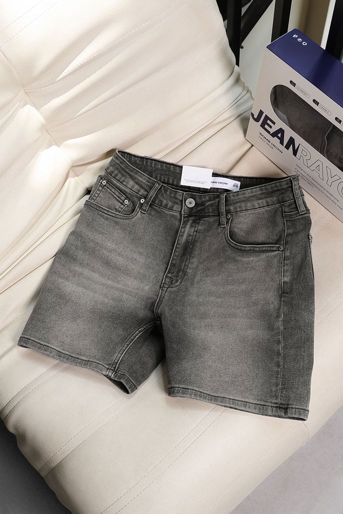 Quần Short Rayon Slimfit Gray V1