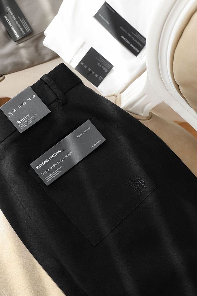 Quần Short Slimfit Khaki Elas Basic