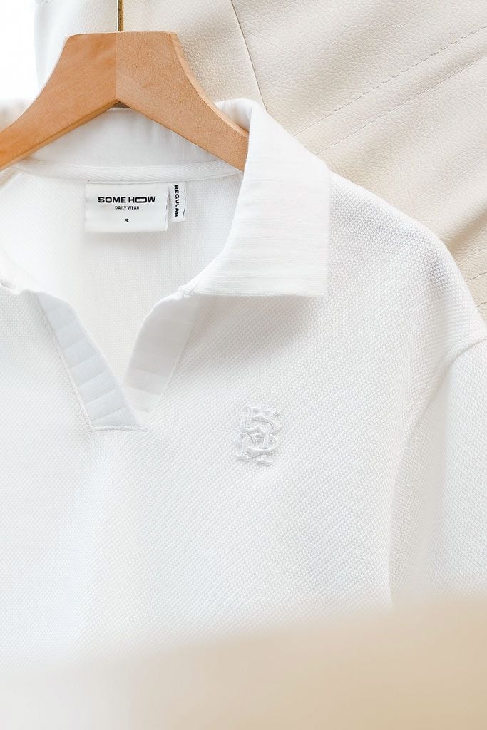 Áo Polo Regular Cổ Chữ V Pique