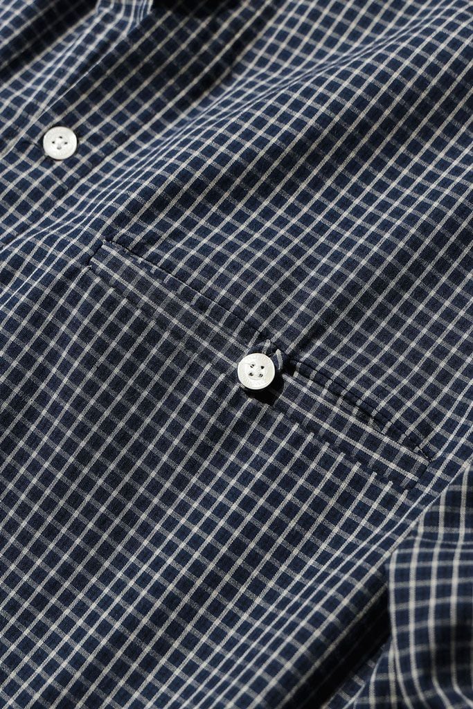 Áo Sơ Mi Relaxed Dark Blue Check