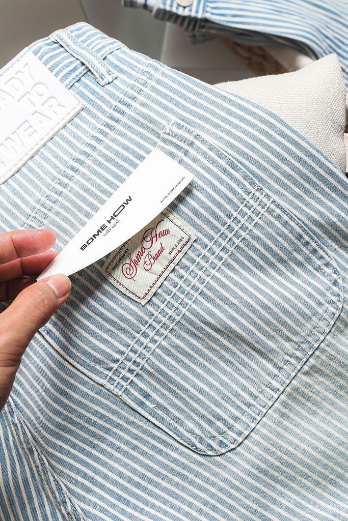 Quần Short Straight Pinstripe Vintage