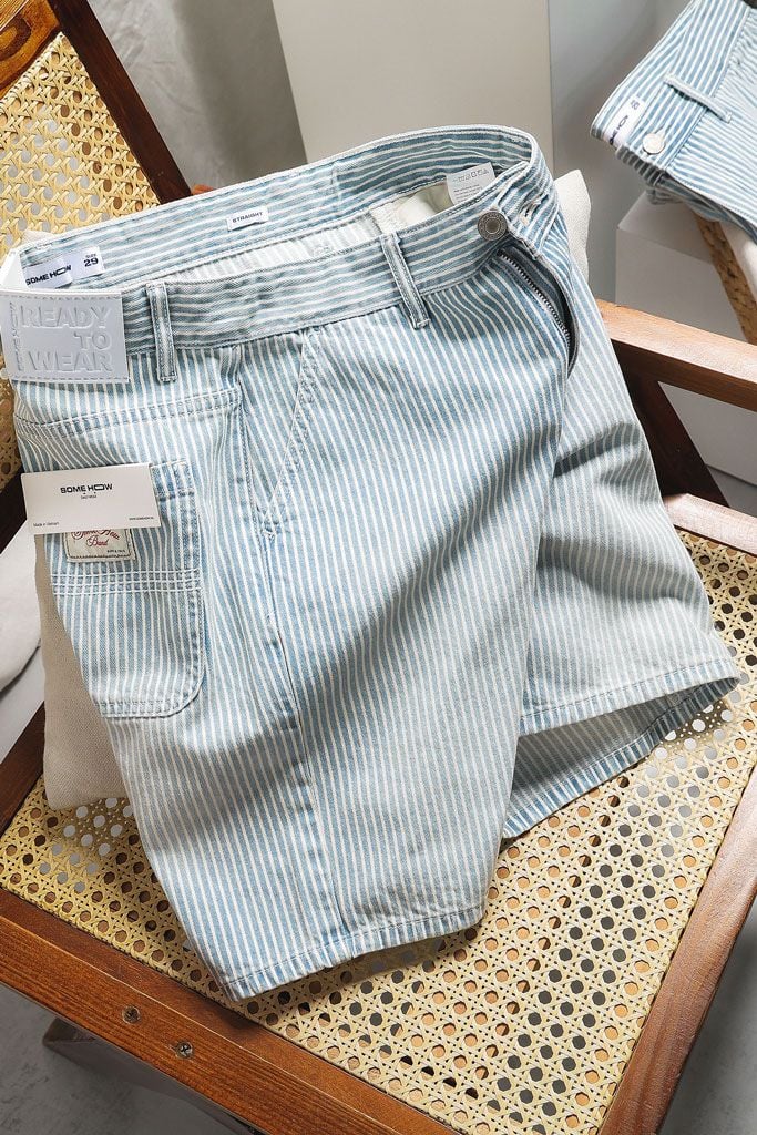 Quần Short Straight Pinstripe Vintage