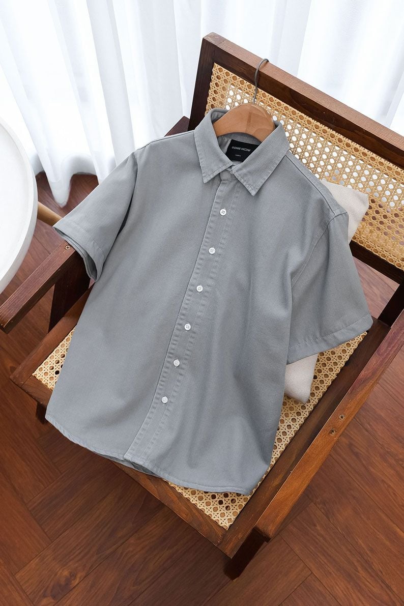 Áo Sơ Mi Relaxed Denim Button Line