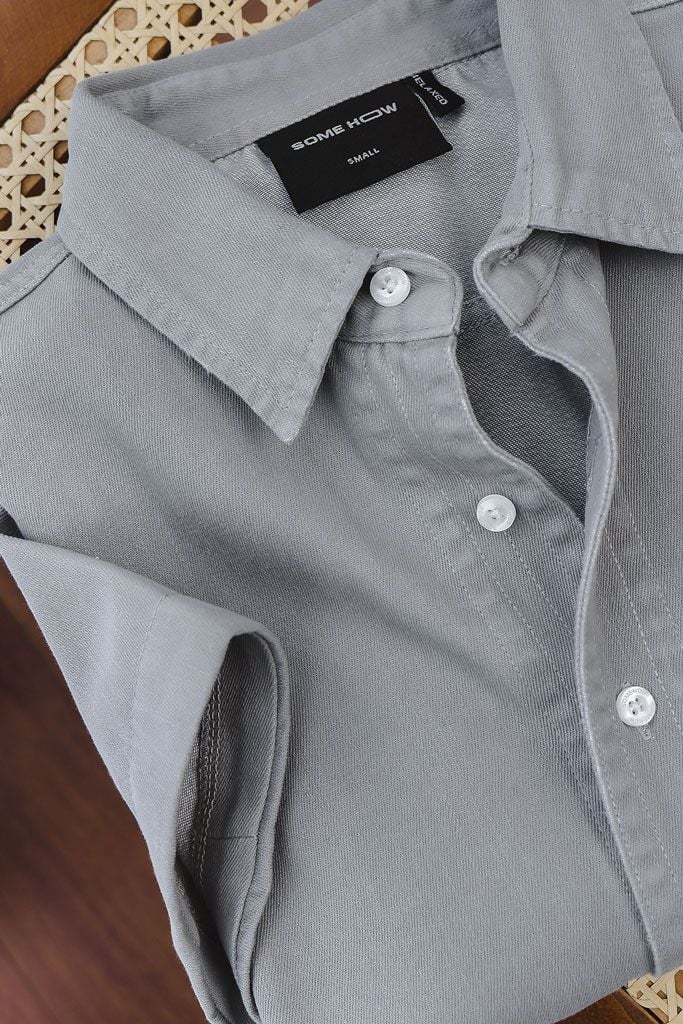 Áo Sơ Mi Relaxed Denim Button Line