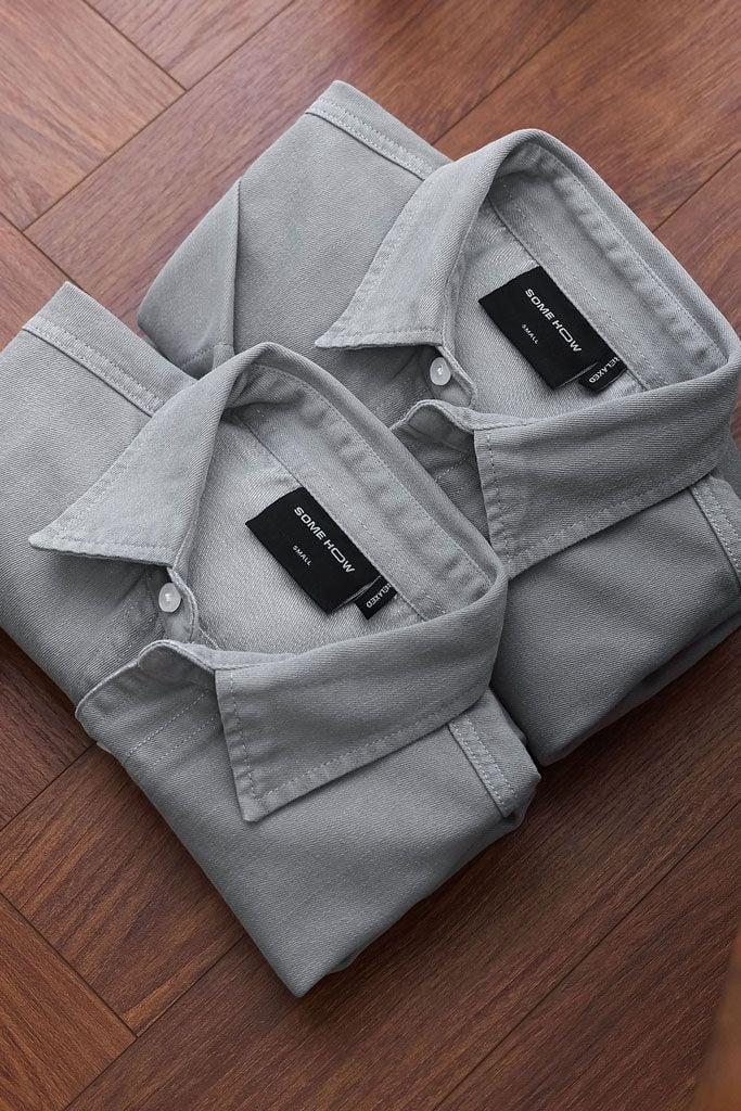 Áo Sơ Mi Relaxed Denim Button Line