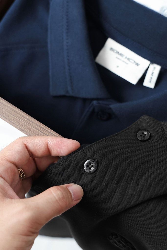 Áo Polo Slimfit Raglan Pinstripe Collar
