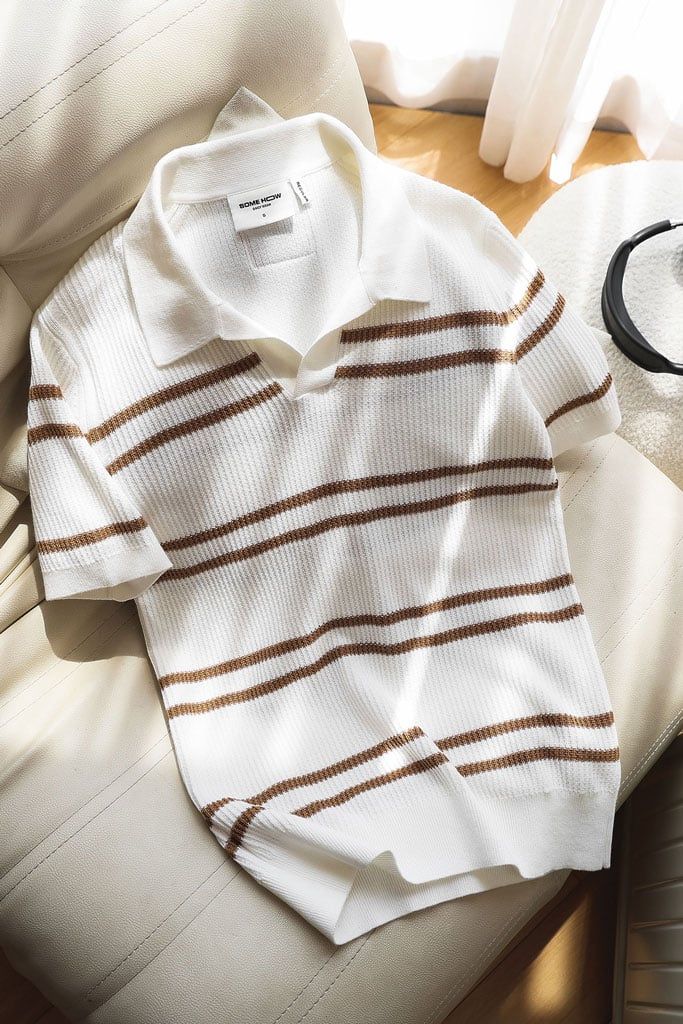 Áo Polo Regular Knit Dualstripes