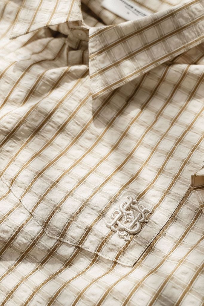 Áo Sơ Mi Boxy Sand Check
