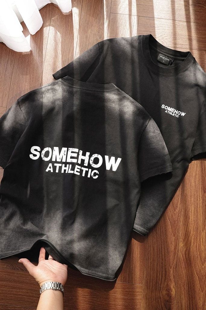 Áo Thun Boxy Nightfall Gradient