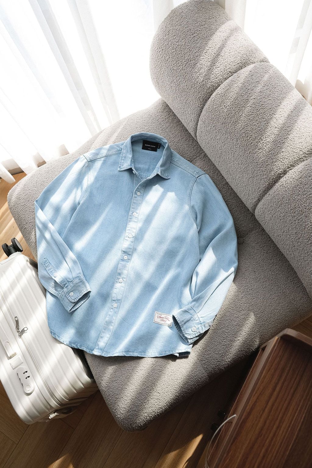 Áo Sơ Mi Denim Wash Relaxed