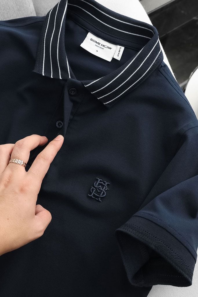 Áo Polo Slimfit Navy Wedding