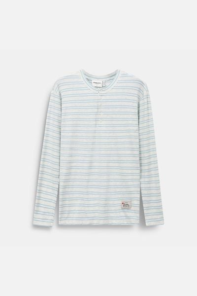Áo Thun Slimfit Tay Dài Kẻ Sọc Summer