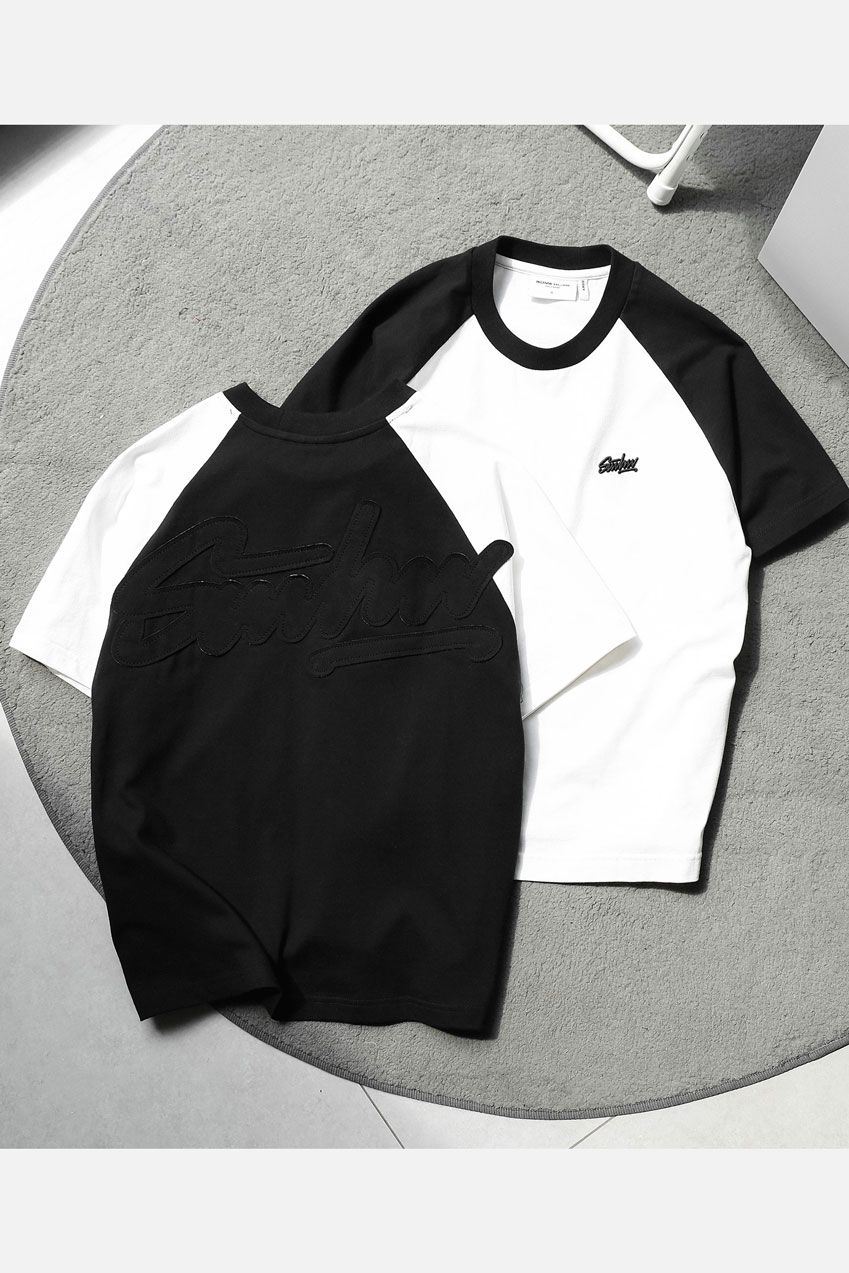 Áo Thun Boxy Raglan Thêu SMHW