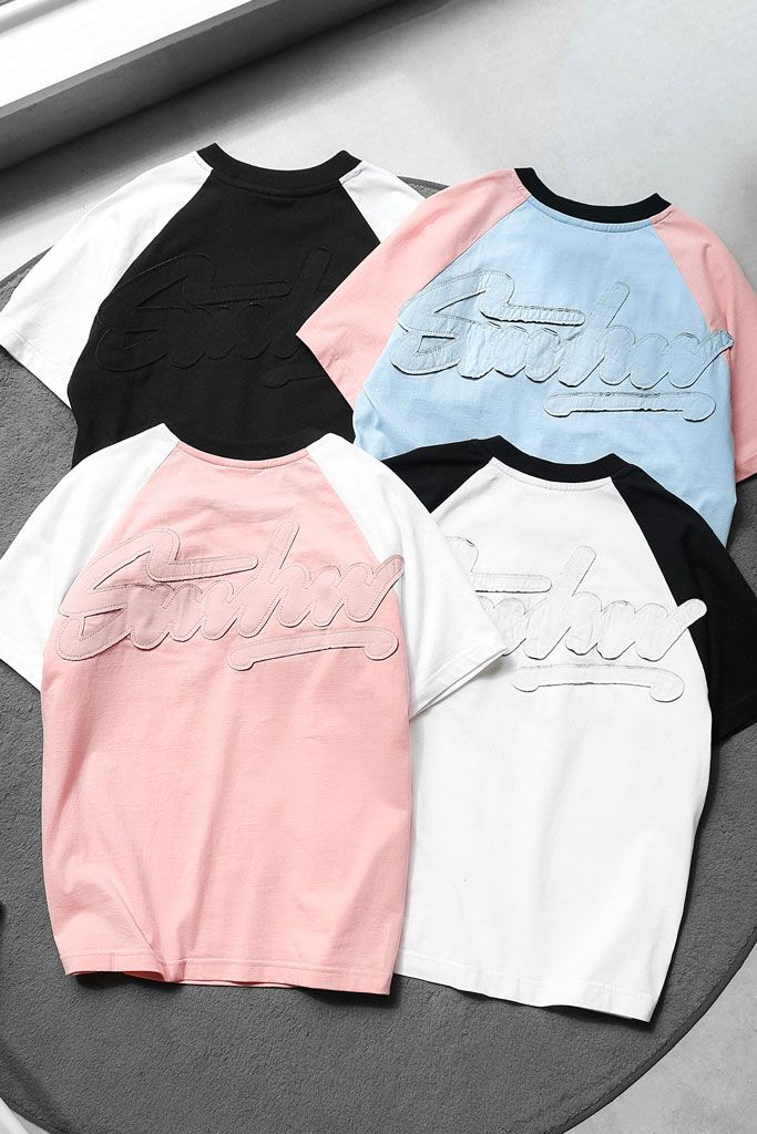 Áo Thun Boxy Raglan Thêu SMHW