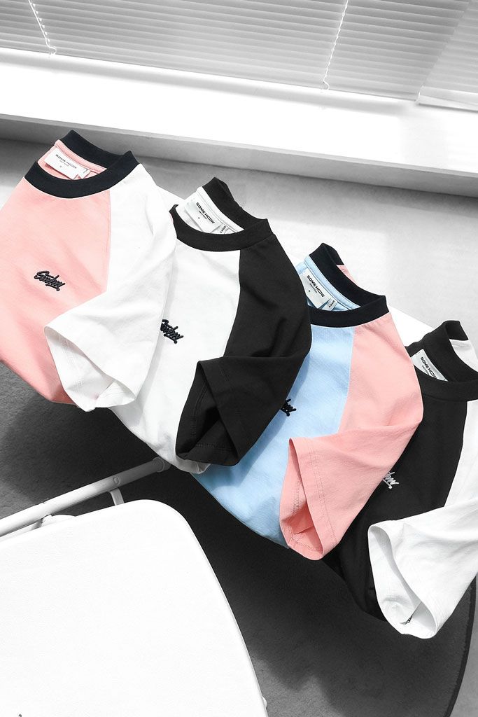 Áo Thun Boxy Raglan Thêu SMHW