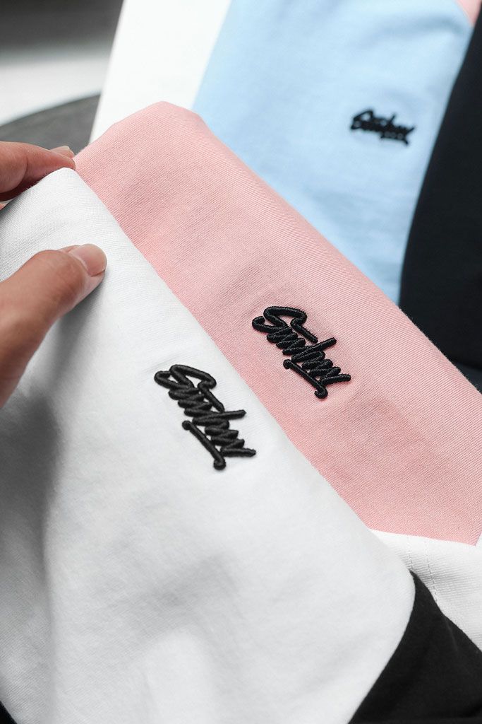 Áo Thun Boxy Raglan Thêu SMHW