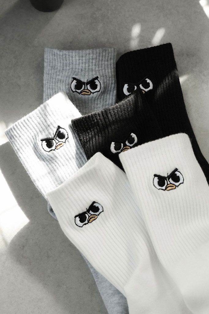 Vớ Basic Thêu * Én Col 25