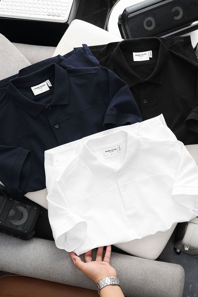 Áo Polo Slimfit Rã Ngực Basic