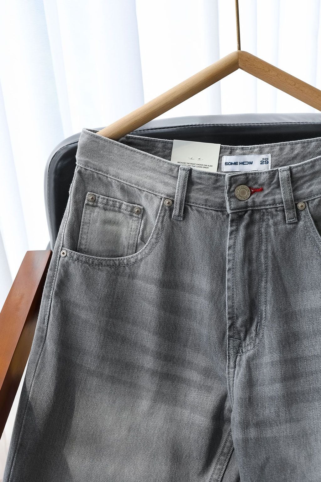 Quần Jean Straight Dailywear Dark Gray V2