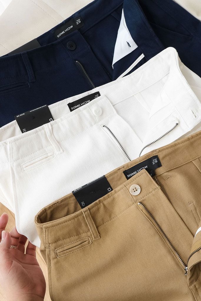 Quần Kaki Straight Essential Pant