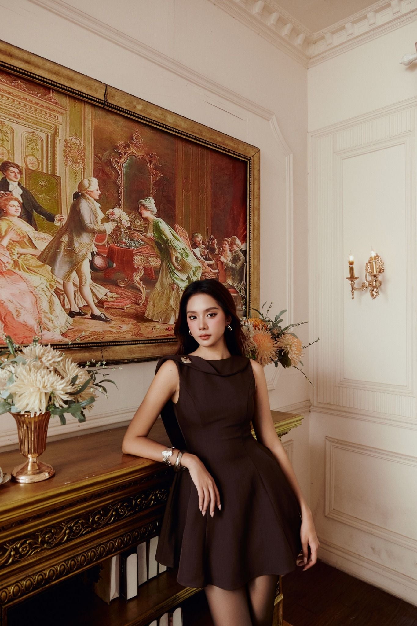 Đầm Ngắn Chestnut Grace