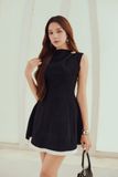 Đầm Ngắn Sleeveless Pleated Hem Detail