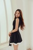 Đầm Ngắn Sleeveless Pleated Hem Detail