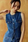 Chân Váy Ngắn Denim 2 Pockets