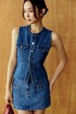 Chân Váy Ngắn Denim 2 Pockets