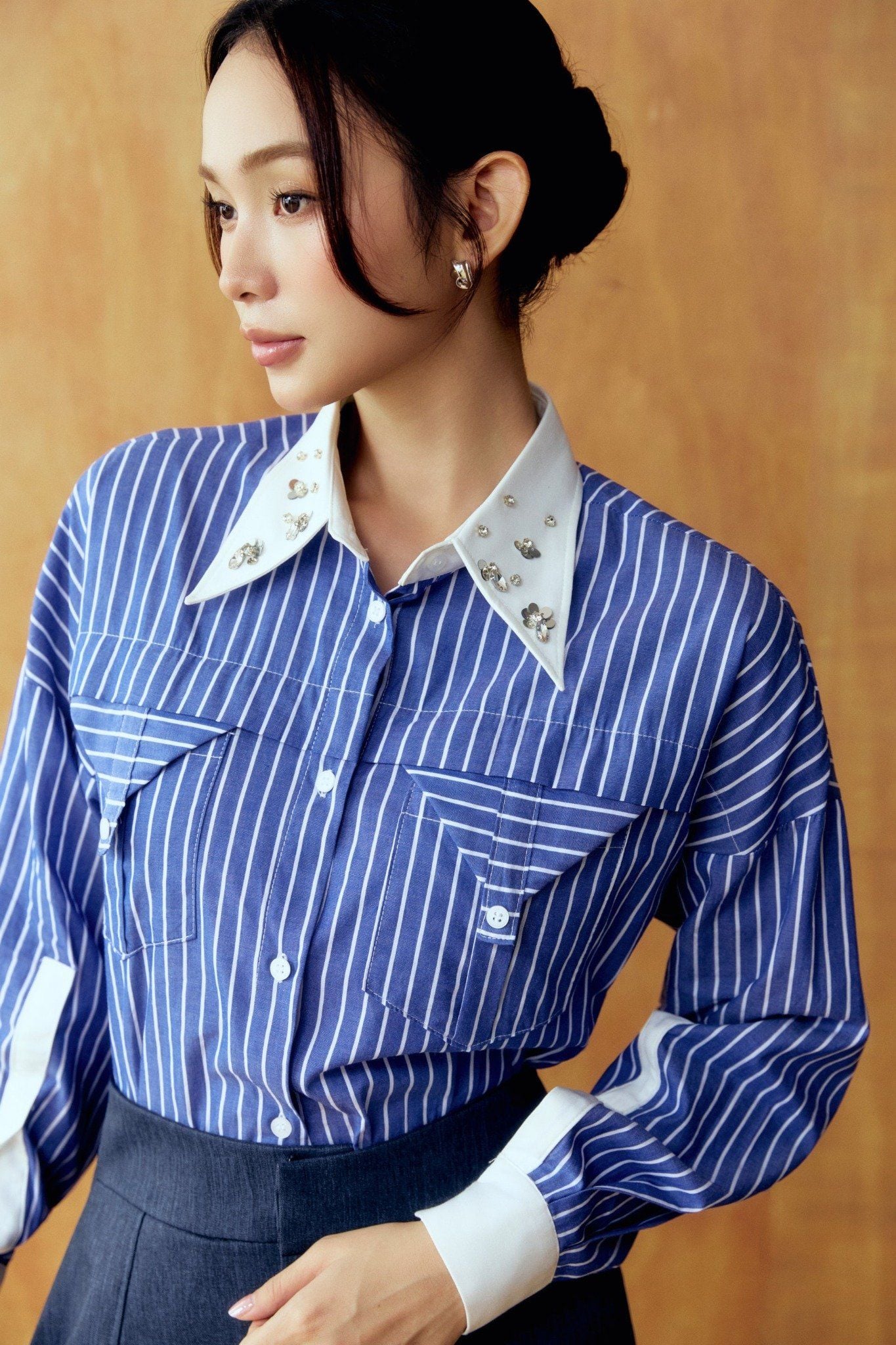 Áo Sơ Mi Workwear Blue Stripes